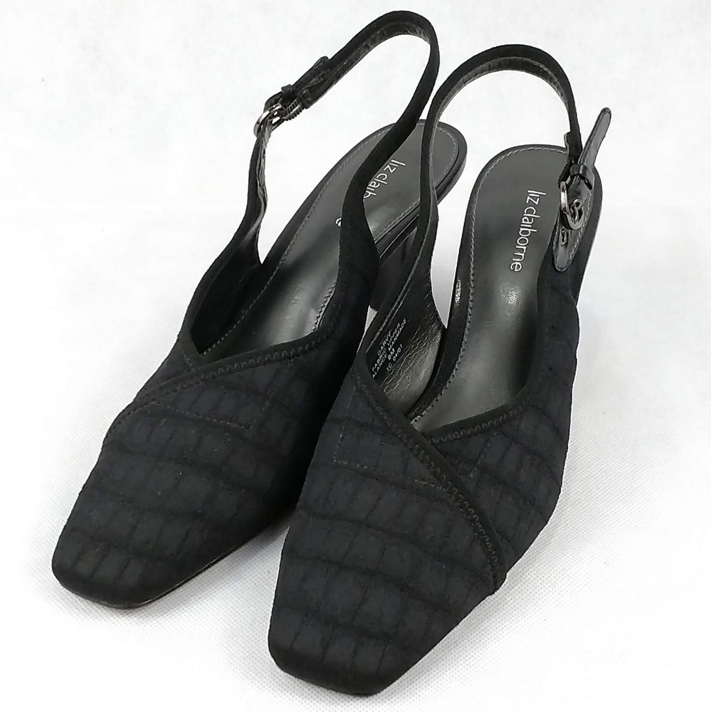 Liz Claiborne Slingblack Garvy Heels